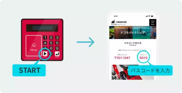 「「newcal」で「ドコモ・バイクシェア」の予約・利用・決済を開始」の画像