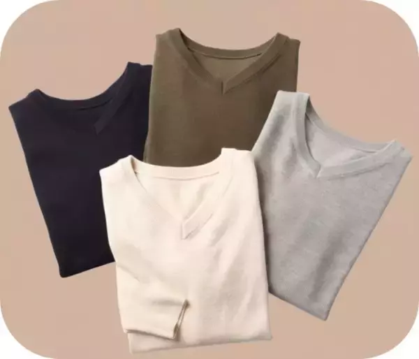 「洋服の青山レディースで支持されている『毛玉CLEARニット』　パーソナルカラー診断士監修で「イエベ」「ブルべ」それぞれに合うカラー登場！」の画像