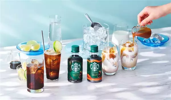 「スターバックスの濃縮飲料が日本で初登場　「スターバックス® コーヒークラフト」無糖・キャラメルの2種が3月1日（日） 発売」の画像
