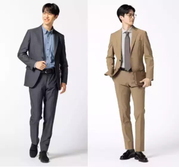 トレンドのデニム調・シャンブレー調＆ハイストレッチ素材のラクな着心地　ビジネスカジュアルにも最適な「スーパーストレッチセットアップ」登場！