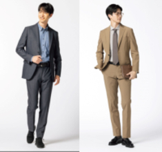 トレンドのデニム調・シャンブレー調＆ハイストレッチ素材のラクな着心地　ビジネスカジュアルにも最適な「スーパーストレッチセットアップ」登場！