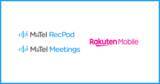 「レブコム、対面会話解析AI「MiiTel RecPod」とWeb会議解析AI「MiiTel Meetings」を、楽天モバイルの法人のお客様向けに提供開始」の画像1