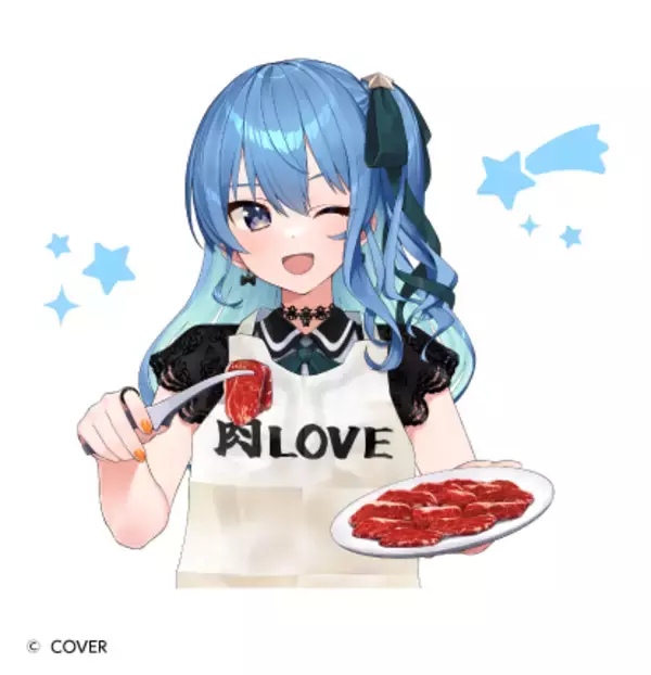 「牛角×星街すいせいLIVE「 “SuperNova: REBOOT” 」コラボ！オリジナルグッズ付き「星街すいせいセレクト盛り」登場」の画像