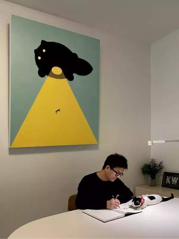 「【CCCアートラボ】モフモフ猫の線描画で人気、カムウェイ・フォンのポップアップストア「I don't care what you think about it. 」を渋谷２拠点にて連続開催。」の画像