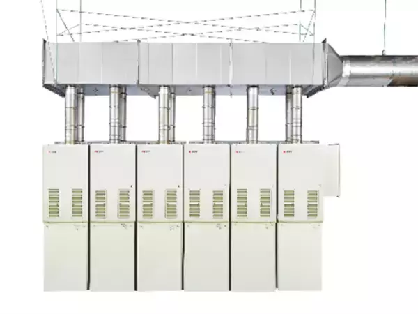 「ノーリツ、業界初となる屋内設置形の高効率50号業務用ガス給湯器を9月1日発売」の画像