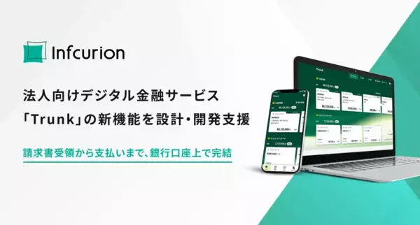 法人向けデジタル総合金融サービス「Trunk」における新機能提供について