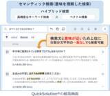 「ベクトル検索に対応、サイボウズ Garoon連携や生成AI連携(RAG)などの機能を強化～エンタープライズサーチ「QuickSolution® Ver.14.0」を販売開始～」の画像4