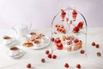 【東京マリオットホテル】新品種のブランドいちご「べにたま」と自家製ホワイトチョコレートの心はずむマリアージュ「Strawberry × White Chocolate Afternoon Tea」