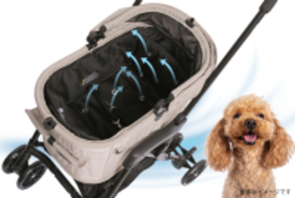 夏のペットカート移動を快適にする送風機付きマット『コムペット ファンマット』2026年4月上旬 新発売