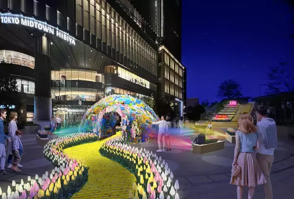「【東京ミッドタウン日比谷】”花と魔法の祭典”「HIBIYA BLOSSOM 2026」映画『ウィキッド 永遠の約束』の世界が広がるコラボメニュー＆衣装展が決定」の画像