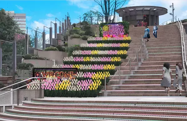 「【東京ミッドタウン日比谷】”花と魔法の祭典”「HIBIYA BLOSSOM 2026」映画『ウィキッド 永遠の約束』の世界が広がるコラボメニュー＆衣装展が決定」の画像