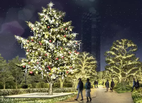 「【東京ミッドタウン】幻想的な雪の世界へ誘う しゃぼん玉イルミネーションが登場！「MIDTOWN CHRISTMAS 2024」　クリスマスムードを高めるツリーやマルシェも復活！」の画像
