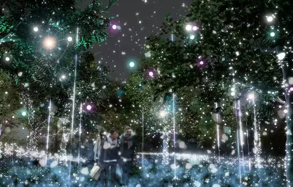 「【東京ミッドタウン】幻想的な雪の世界へ誘う しゃぼん玉イルミネーションが登場！「MIDTOWN CHRISTMAS 2024」　クリスマスムードを高めるツリーやマルシェも復活！」の画像