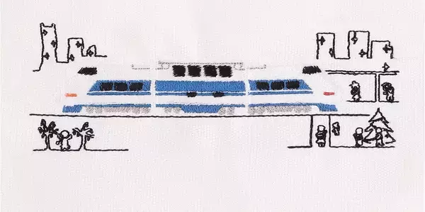 「東海道新幹線の歴代車両とドクターイエローを刺繍でデザインしたトートバッグ＆サコッシュを新発売」の画像