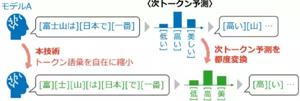 「LLM間の「語彙の壁」を克服する世界初の「トークン共通化」技術を確立～異種LLM同士も密に連携させ、高性能化につながる知識の統合や転移を可能に～」の画像