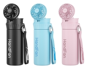 ウォーターボトルとハンディファンが一体となった「HandFan Bottle」を発売