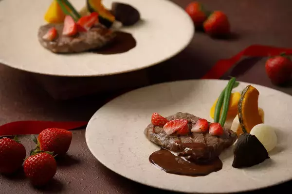 「【南紀白浜マリオットホテル】冬の夜を彩る まりひめいちごのハイティー付き宿泊プラン「Twilight Strawberry Night Stay」を発売」の画像