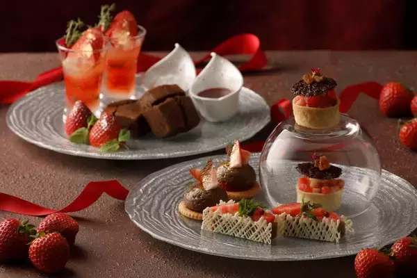 「【南紀白浜マリオットホテル】冬の夜を彩る まりひめいちごのハイティー付き宿泊プラン「Twilight Strawberry Night Stay」を発売」の画像