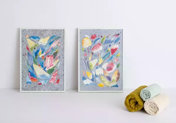 丹青社、オーガニックコットン端材をアートに再生する4社共創のプロジェクトを始動