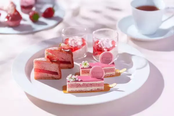 「春の香りに包まれる、心華やぐいちごのアフタヌーンティー『Afternoon Tea -Pink Strawberry-』【ウェスティンホテル仙台】」の画像