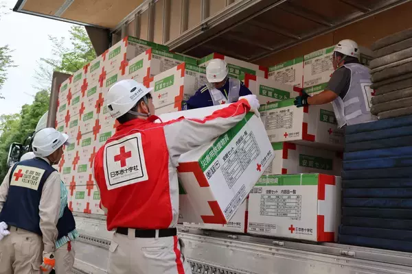 「【令和８年熊本地震】東京から熊本に向け「救援物資」を搬出」の画像