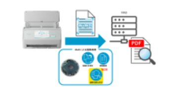 ScanSnap iX2500からネットワークフォルダーへの直接保存時に検索可能なPDFでの保存が可能！
