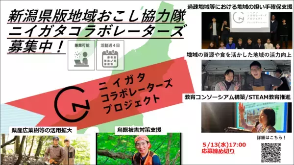 「令和8年度新潟県地域おこし協力隊（ニイガタコラボレーターズ）を募集します」の画像