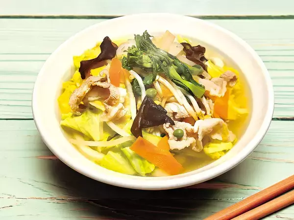 「肉つけうどん店「うつけ」期間限定メニュー「和豚もちぶたと野菜たっぷりタンメンうどん」」の画像