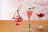「【ウェスティンホテル仙台】桜色に染まる春、いちごと桜を楽しむ『Spring Parfait & Cocktail』発売」の画像1