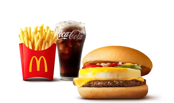 「『セット５００』サイドメニュー＆ドリンク付きの５００円台セットが全５つ！おトクなセット500は大好評販売中！」の画像