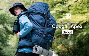 【KARRIMOR】長期縦走・テント泊ニーズに応える大容量リュックサック「Cougar Apex」をリニューアル発売