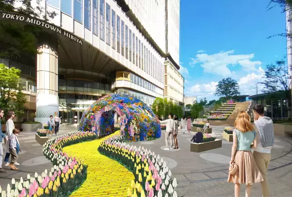 「【東京ミッドタウン日比谷】15,000本超のアーティフィシャルフラワーで春を彩る”花と魔法の祭典”「HIBIYA BLOSSOM 2026」開催　期間：2026年3月3日(火)～4月4日(土)」の画像