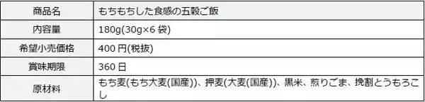 「「大戸屋」のあの味をご家庭で。人気の「五穀ご飯」がもちもち食感にこだわってリニューアル」の画像