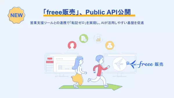 クラウド型販売管理システム「freee販売」、Public APIを公開　既存の外部システムとのAPI連携で「転記ゼロ」を実現し、AIが活用しやすい基盤を促進