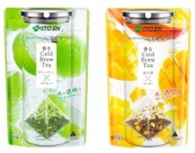 果実感溢れる中身が透けて見える水出しティーバッグ「香るCold Brew Tea グリーンティー×マスカット」「同 ほうじ茶×マンゴー」を、3月16日（月）に新発売