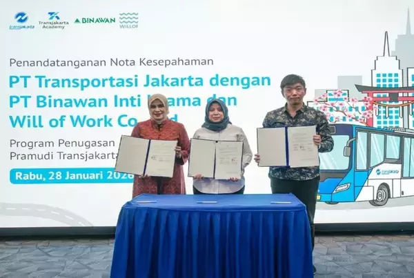 【日本初*1】インドネシア国営バス会社「トランスジャカルタ」と大型バス運転・特定技能ドライバー育成でMOU（基本合意書）締結