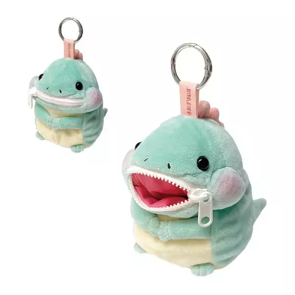 「“ぱくぱく”食べちゃう！？バッグにつけられるアニマルポーチ『ほおばりいず』4月上旬より発売」の画像