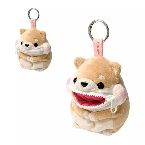 「“ぱくぱく”食べちゃう！？バッグにつけられるアニマルポーチ『ほおばりいず』4月上旬より発売」の画像