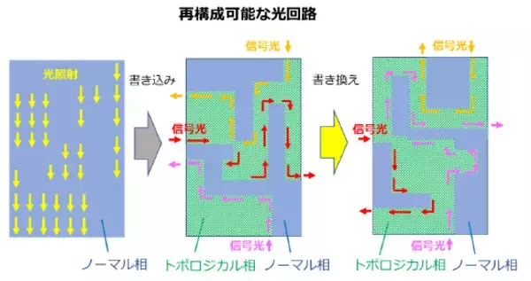 「物質の相転移を用いて、光のトポロジカル相転移を世界で初めて実現 ～オンデマンドに再構成可能な新機能光集積回路につながる新しい光制御の開拓～」の画像