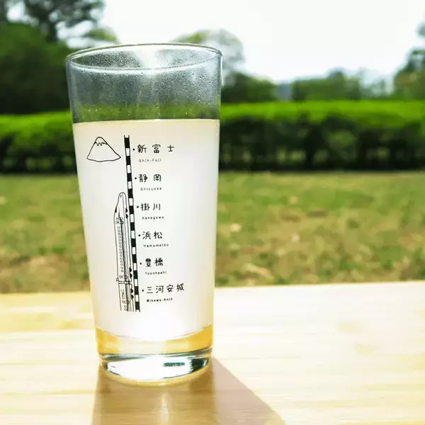 「毎日の食卓にグラスで語らう旅の記憶 0系・N700S・923形ドクターイエローを描いた『沿線グラス』が登場」の画像