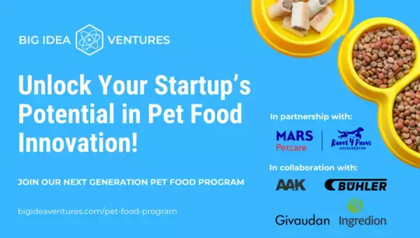 Big Idea Venturesとマース ペットケアがAAK、Bühler、Givaudanと協力し2026年のグローバルペットフードイノベーションプログラムを開始