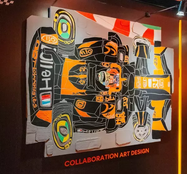「ペインター・落合翔平によるレーシングカーにインスパイアされた作品がglo™ストア銀座にて4月29日より期間限定で特別展示」の画像
