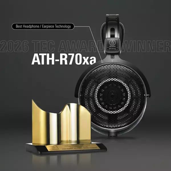 プロフェッショナル向けオープンバックリファレンスヘッドホン『ATH-R70xa』が 「NAMM TEC Awards」ヘッドホン／イヤーピース部門を受賞