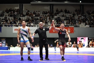マルハン北日本カンパニー所属・レスリング 日下 尚 2026年明治杯全日本選抜レスリング選手権大会「グレコローマン77㎏級　優勝」