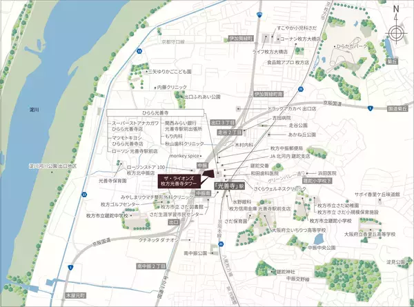 「【大京】枚方市光善寺駅前の再開発事業、駅徒歩2分「ザ・ライオンズ枚方光善寺タワー」販売開始」の画像