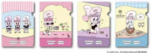 「ティーンから絶大な人気を誇るキャラクターのキュートな描き下ろしグッズなどが手に入る　くら寿司×「エスターバニー」コラボキャンペーン初開催～2月7日（金）から全国のくら寿司で実施～」の画像