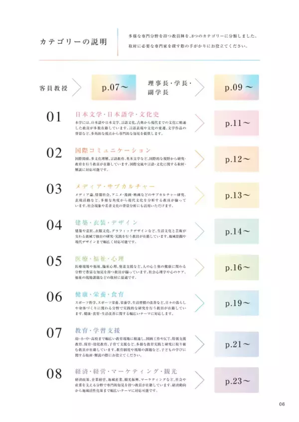 「相模原発の「知」を社会課題解決へ　相模女子大学教員65名の専門分野を一覧化「コメンテーターガイドブック」を制作」の画像