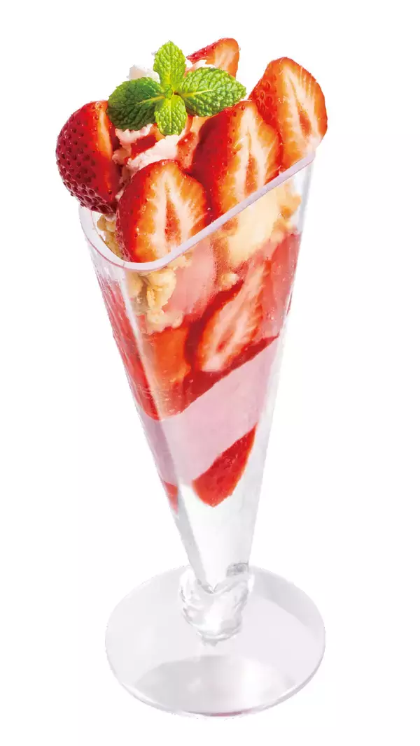 「世界初⁉写真映えをキープしながら、食品ロスを減らすパフェ「まっぷたつ？パフェ」を２店舗限定で発売！」の画像