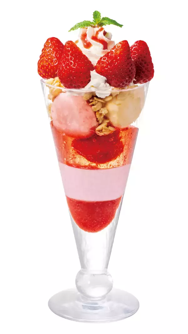 「世界初⁉写真映えをキープしながら、食品ロスを減らすパフェ「まっぷたつ？パフェ」を２店舗限定で発売！」の画像