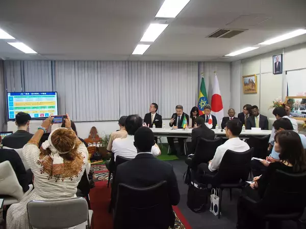 「独立行政法人 国際協力機構（JICA）・駐日エチオピア大使館が主催するイベント「コーヒーがつなぐ日本とエチオピア～モカコーヒーの魅力を探る～」にキーコーヒーが協力しました」の画像